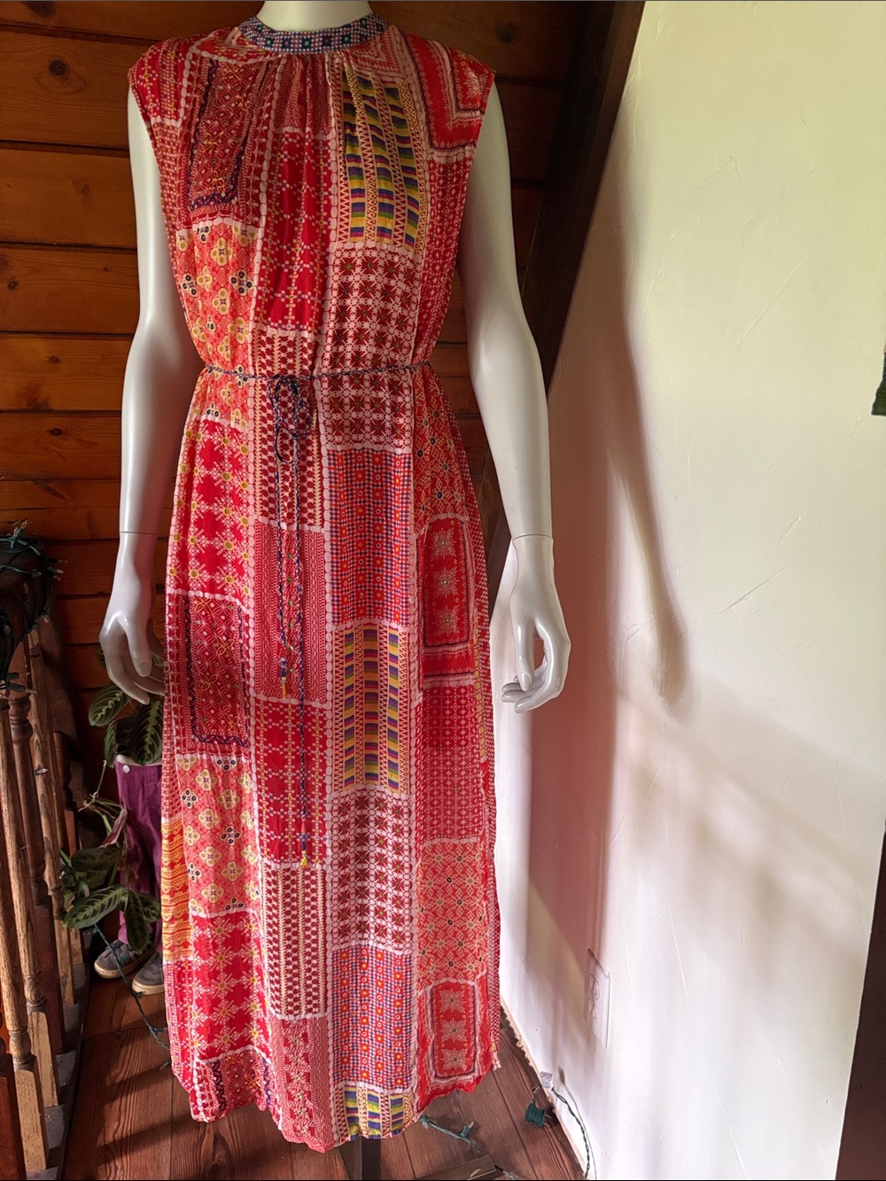 Anthropologie Tanvi Kedia Sol Patchwork Maxi Dress M Boho Artisan